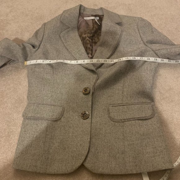 Classiques Entier Wool Fitted Blazer 10 - Picture 13 of 14